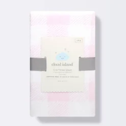 Polyester Rayon Jersey Fitted Crib Sheet - Cloud Island™ Pink Gingham 7 Polyester Rayon Jersey Fitted Crib Sheet - Cloud Island™ Pink Gingham -Cloud Island GUEST 20b2b27f 34e5 4678 9c07 0ebbb79cbcf2