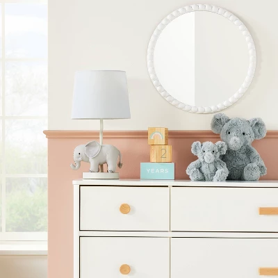 Plush Elephant Table Lamp Includes LED Light Bulb - Cloud Island™ 1 Plush Elephant Table Lamp Includes LED Light Bulb - Cloud Island™