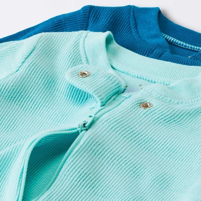 Baby 2pc Waffle Sleep N' Play - Cloud Island™ Blue 2 Baby 2pc Waffle Sleep N' Play - Cloud Island™ Blue - Image 2