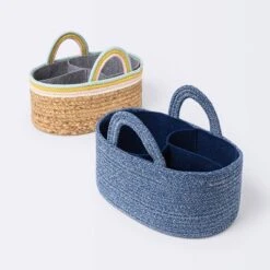 Coiled Rope Diaper Caddy With Dividers - Cloud Island™ Navy -Cloud Island GUEST 63ab274b e4c1 4d68 b50e aa2ee05f4591