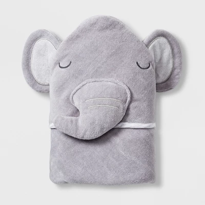 Baby Elephant Hooded Towel - Cloud Island™ Gray 4 Baby Elephant Hooded Towel - Cloud Island™ Gray - Image 4