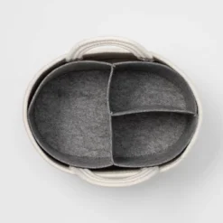 Coiled Rope Diaper Caddy With Dividers - Cloud Island™ Cream -Cloud Island GUEST 7f5e960b d644 465e 8a6b 1a2091651e69