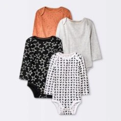 Baby 4pk Basic Orchard Fox Long Sleeve Bodysuit - Cloud Island™ Cream -Cloud Island GUEST 8556988e fb9b 4f0c 8cab 4377a4182a43