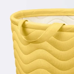 Quilted Fabric Large Round Storage Basket - Yellow - Cloud Island™ 4 Quilted Fabric Large Round Storage Basket - Yellow - Cloud Island™ -Cloud Island GUEST f79f6815 3594 417a 8e28 15fda7891d6b