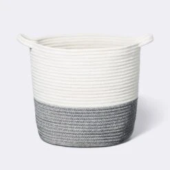 Coiled Rope Bin With Color Band - Cloud Island™ 7 Coiled Rope Bin With Color Band - Cloud Island™ -Cloud Island GUEST faa0ff24 8055 43a2 9518 6509e681fd98